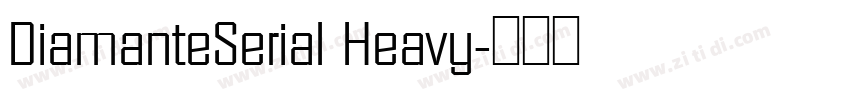 DiamanteSerial Heavy字体转换
